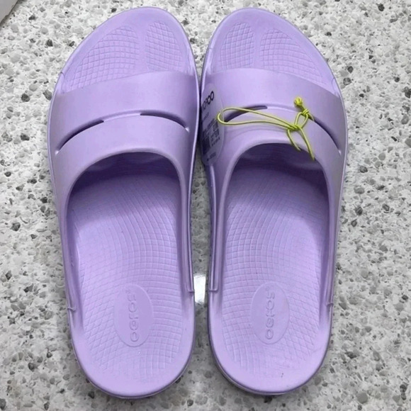 OOFOS OOAHH lavender comfort recovery slides sandals slip on size 15 women - Picture 3 of 5